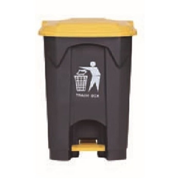 ΚΑΔΟΣ ΑΠΟΡΡΙΜΜΑΤΩΝ ΠΛΑΣΤΙΚΟΣ ΜΕ ΠΕΝΤΑΛ 45L (ΚΙΤΡΙΝΟ ΚΑΠΑΚΙ) - Image 3