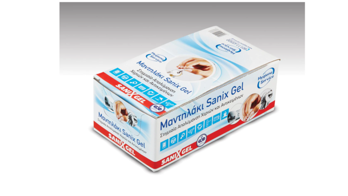 ΕΜΠΟΤΙΣΜΕΝΟ ΑΠΟΛΥΜΑΝΤΙΚΟ ΜΑΝΤΗΛΑΚΙ SANIX GEL 50TEM - Image 3