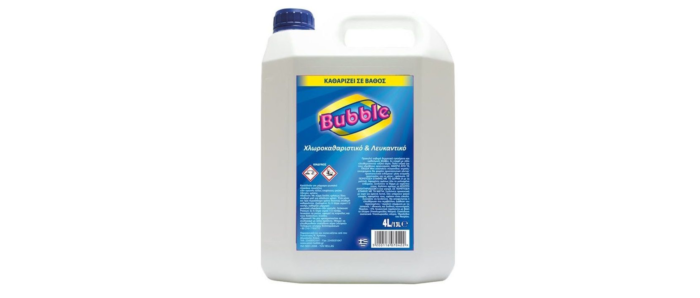 BUBBLE ΛΕΥΚΑΝΤΙΚΟ  ΧΛΩΡΙΟ 4L